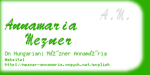 annamaria mezner business card